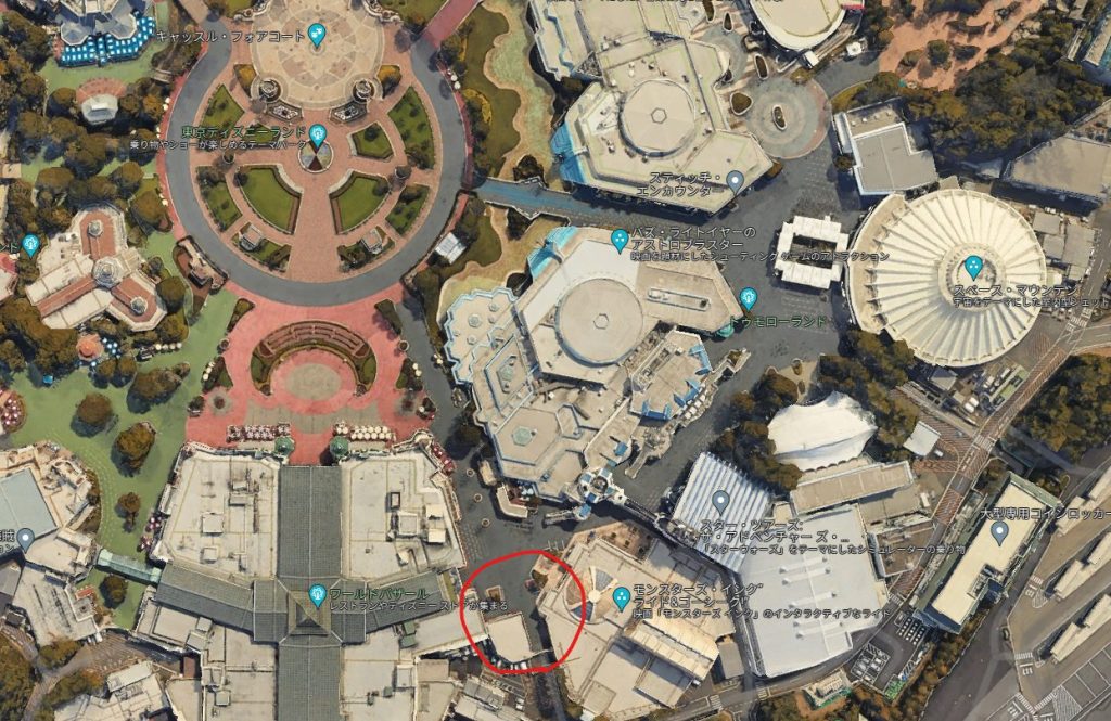 モンスターズインク横ベビーセンターMAP